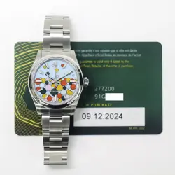 2024 ROLEX OYSTER PERPETUAL 31, 277200, STEEL, TURQUOISE BLUE CELEBRATION MOT...