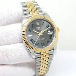 ROLEX 126333 DATEJUST 41 18K/SS WITH SLATE ROMAN DIAL ON JUBILEE