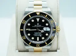 ROLEX 126613LN SUBMARINER YELLOW GOLD STEEL BLACK DIAL 2022 WARRANTY FULL SET