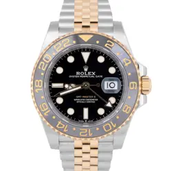 NEW JUNE 2025 PAPERS ROLEX GMT-MASTER II 18K GOLD TWO-TONE 40MM 126713 GRNR BOX
