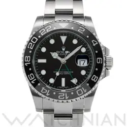 USED ROLEX GMT MASTER II 116710LN BLACK CASE: 40×40MM MEN'S WATCH #1012015