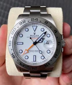 ROLEX EXPLORER II 216570 POLAR WHITE DIAL FULL SET BOX & PAPERS (IN WARRANTY)