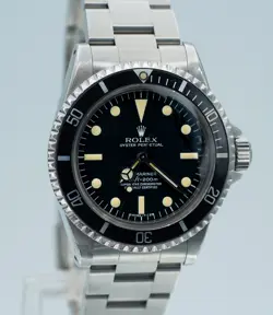 ROLEX SUBMARINER NO DATE 5512 STAINLESS STEEL BLACK DIAL 40MM!