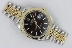 ROLEX DATEJUST 41 126333 BLACK INDEX DIAL JUBILEE BAND BOX & PAPERS YEAR 2017
