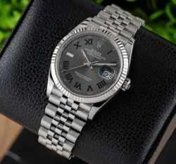 ROLEX DATEJUST 36 WIMBLEDON DIAL ON JUBILEE BRACELET 126234 WITH BOX AND PAPERS!