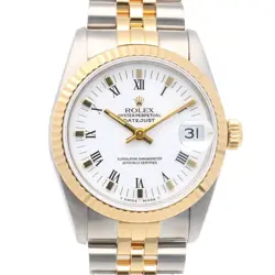 ROLEX DATEJUST WATCHES 68273 STAINLESS STEEL K18 YELLOW GOLD L SERIAL USED