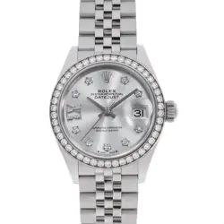 ROLEX DATEJUST BEZEL DIAMOND 9P STAR DIAMOND IX DIAMOND 279384RBR SILVER 5 R...