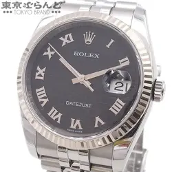 ROLEX DATEJUST BLACK COMPUTER DIAL ROMAN INDEX 116234 TO213361