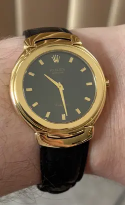 ROLEX CELLINI 6623 18K YG MEN'S QUARTZ WATCH
