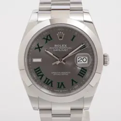 ROLEX DATEJUST 126300 SS SS AT SLATE DIAL 2 EXTRA LINKS