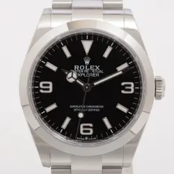 ROLEX EXPLORER I 224270 SS SS AT BLACK DIAL 3 EXTRA LINKS