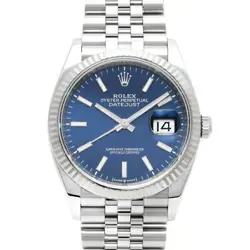 USED ROLEX DATEJUST 126234 BLUE AUTOMATIC CASE: 36.0MM MEN'S WATCH #106015