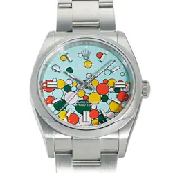 USED ROLEX OYSTER PERPETUAL 126000 BLUE CASE: 36.0MM MEN'S WATCH #1031315