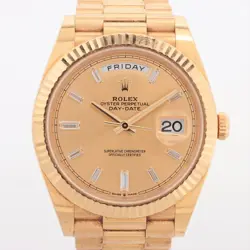 ROLEX DAY-DATE 228238A YG YG AT CHAMPAGNE-FACE 5 EXTRA LINKS