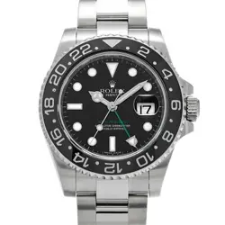 USED ROLEX GMT MASTER II 116710LN BLACK CASE: 40×40MM MEN'S WATCH #104015