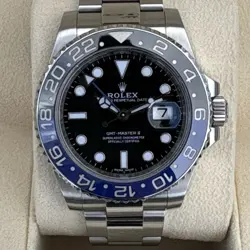 ROLEX BATMAN GMT-MASTER II 116710BLNR 2017 FULL SET BOX & PAPERS