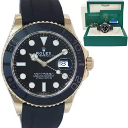 NEW 2023 PAPERS ROLEX YACHT-MASTER 226658 YELLOW GOLD 42MM OYSTERFLEX WATCH BOX