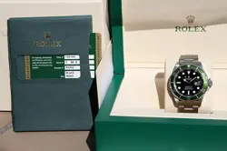 ROLEX 16610LV GREEN SUBMARINER WATCH 50TH ANNIV V SERIAL