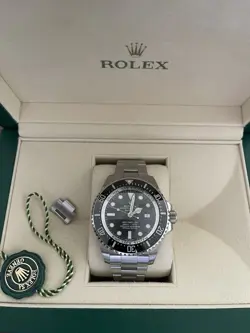 ROLEX SUBMARINER DATE 44MM CERAMIC STAINLESS STEEL BLACK DIAL WATCH 116610 LN