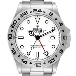ROLEX EXPLORER II GMT WHITE DIAL VINTAGE AUTOMATIC MENS WATCH 16550