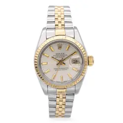 ROLEX OYSTER PERPETUAL DATEJUST STAINLESS STEEL AUTOMATIC DATE WOMEN'S WATCH