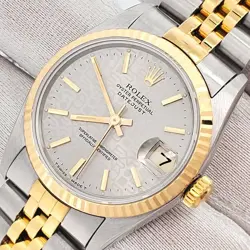 ROLEX DATEJUST 31MM SLATE JUBILEE INDEX 2-TONE GOLD/STEEL JUBILEE WATCH 68273