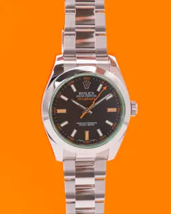 ROLEX MILGAUSS 40MM 116400V BLACK DIAL GREEN CRYSTAL 2011