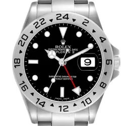 ROLEX EXPLORER II BLACK DIAL AUTOMATIC STEEL MENS WATCH 16570 BOX PAPERS