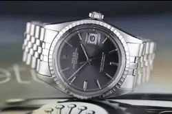 1972 ROLEX DATEJUST 1603 GREY SUNBURST DIAL ORIGINAL JUBILEE BRACELET
