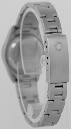 Ladies Rolex Date 26mm White Stainless Steel Oyster Roman Automatic Watch 69160