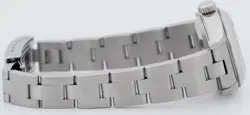 Ladies Rolex Date 26mm White Stainless Steel Oyster Roman Automatic Watch 69160