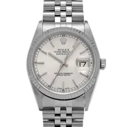 ROLEX DATEJUST 16234 SILVER WATCH 678763