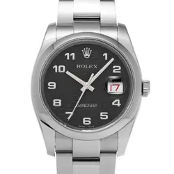 ROLEX DATEJUST 116200 BLACK COMPUTER WATCH 680123