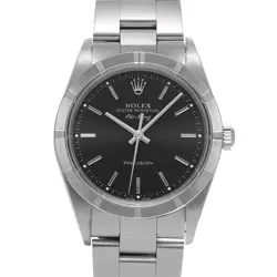 ROLEX AIR-KING 14010 BLACK WATCH 674944