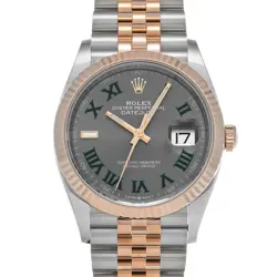 ROLEX DATEJUST 36 126231 SLATE GRAY WATCH 680334