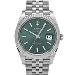 ROLEX DATEJUST 41 126334 MINT GREEN WATCH 680352