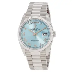 ROLEX DAY-DATE 36 ICE-BLUE DIAL AUTOMATIC MEN'S WATCH M128236-0008