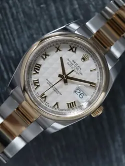 40831: ROLEX DATEJUST 36, REF. 116203, BOX AND 2007 CARD