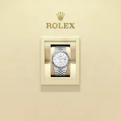 ROLEX LAND-DWELLER 127334 40MM WHITE HONEYCOMB DIAL STEEL/GOLD 2025 AUTO NEW