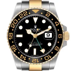 ROLEX GMT MASTER II STEEL YELLOW GOLD AUTOMATIC MENS WATCH 116713