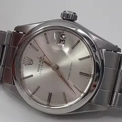 Rolex OysterDate Precision Midsize 31 mm Steel Manual Watch 6466 Circa 1966
