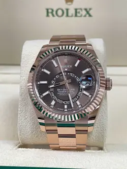 ROLEX SKYDWELLER ROSE EVEROSE GOLD CHOCOLATE 336935 MINT 2023