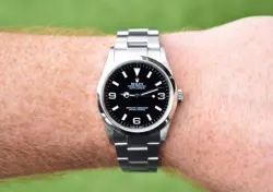 2004 ROLEX EXPLORER 36MM BLACK DIAL STAINLESS STEEL 114270 WATCH