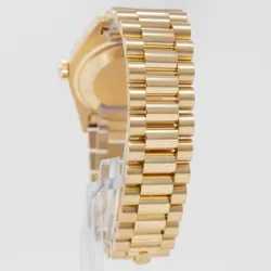 Rolex Day-Date 36 18038, Yellow Gold, Flat Champagne Diamond Dial, President ...