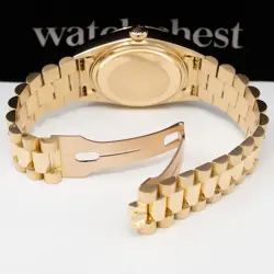 Rolex Day-Date 36 18038, Yellow Gold, Flat Champagne Diamond Dial, President ...