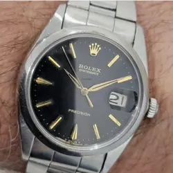 1968 VINTAGE ROLEX OYSTERDATE PRECISION 34MM MEN'S WATCH