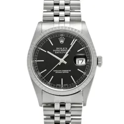 ROLEX DATEJUST 16220 BLACK WATCH 680015