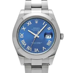 ROLEX DATEJUSTII 116300 BLUE WATCH 678471