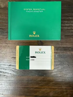 ROLEX YACHT MASTER II 44mm " MERCEDES HANDS " 116680 2019  WITH CARD AND BOX