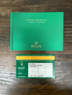 ROLEX YACHT MASTER II 44mm " MERCEDES HANDS " 116680 2019  WITH CARD AND BOX
